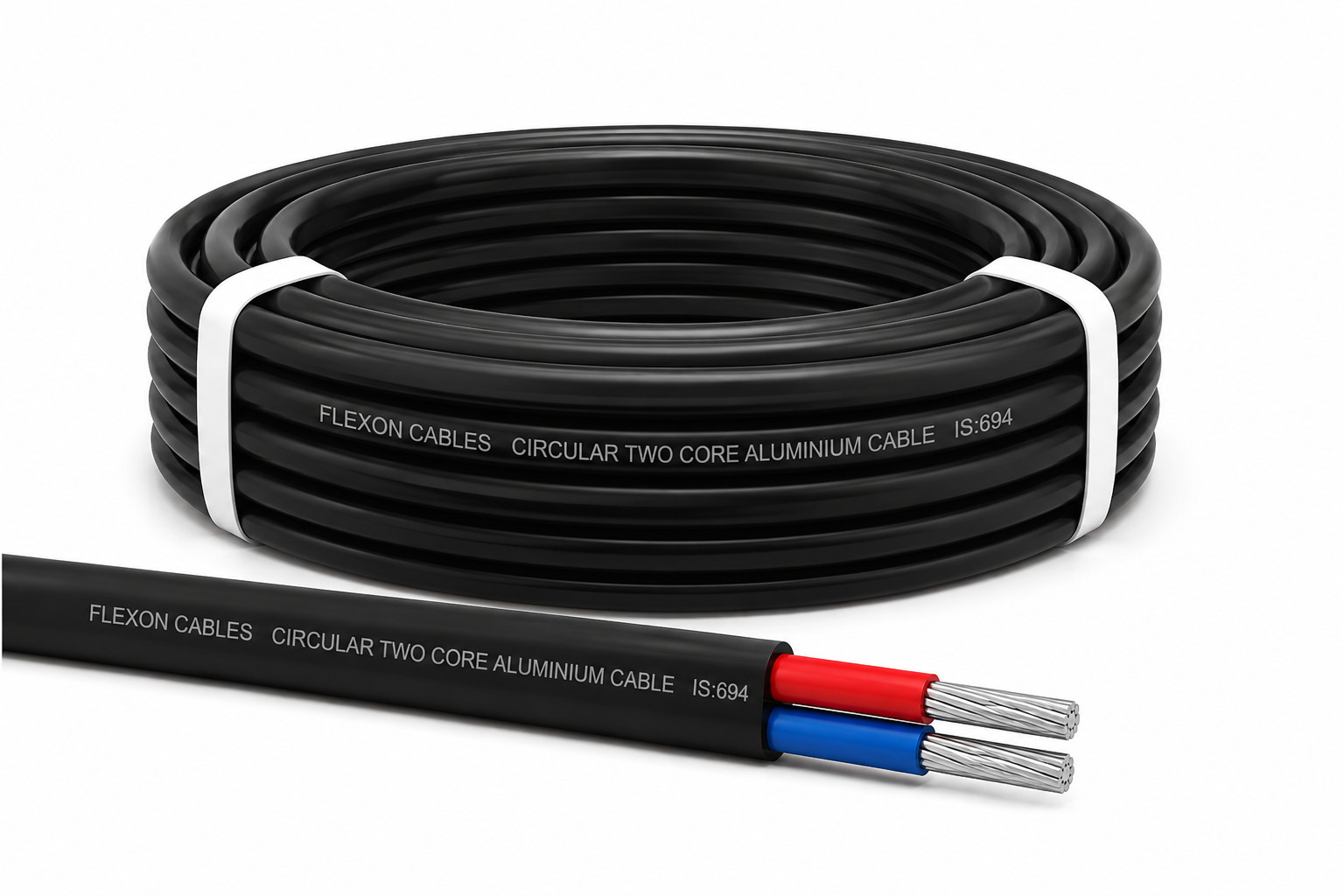 Circular Two Core Aluminium Cables